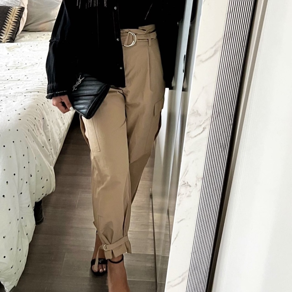 Zara Tan Women's Cargo Trousers